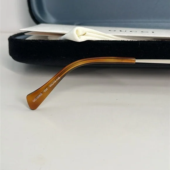 NEW Gucci GG1006S Cat Eye Sunglasses – Silver & Light Blue - Picture 8 of 11